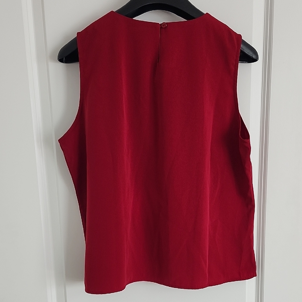 Notations‎ Women's Bold Red Tank Top Woman's Large - Picture 4 of 5